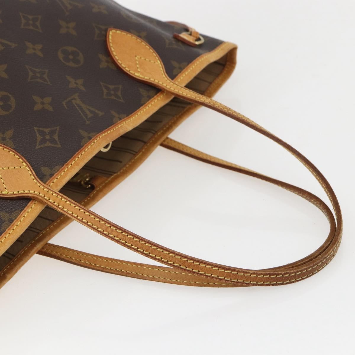 Louis Vuitton Neverfull Tote Monogram Canvas, BROWN, CANVAS, Tote bag