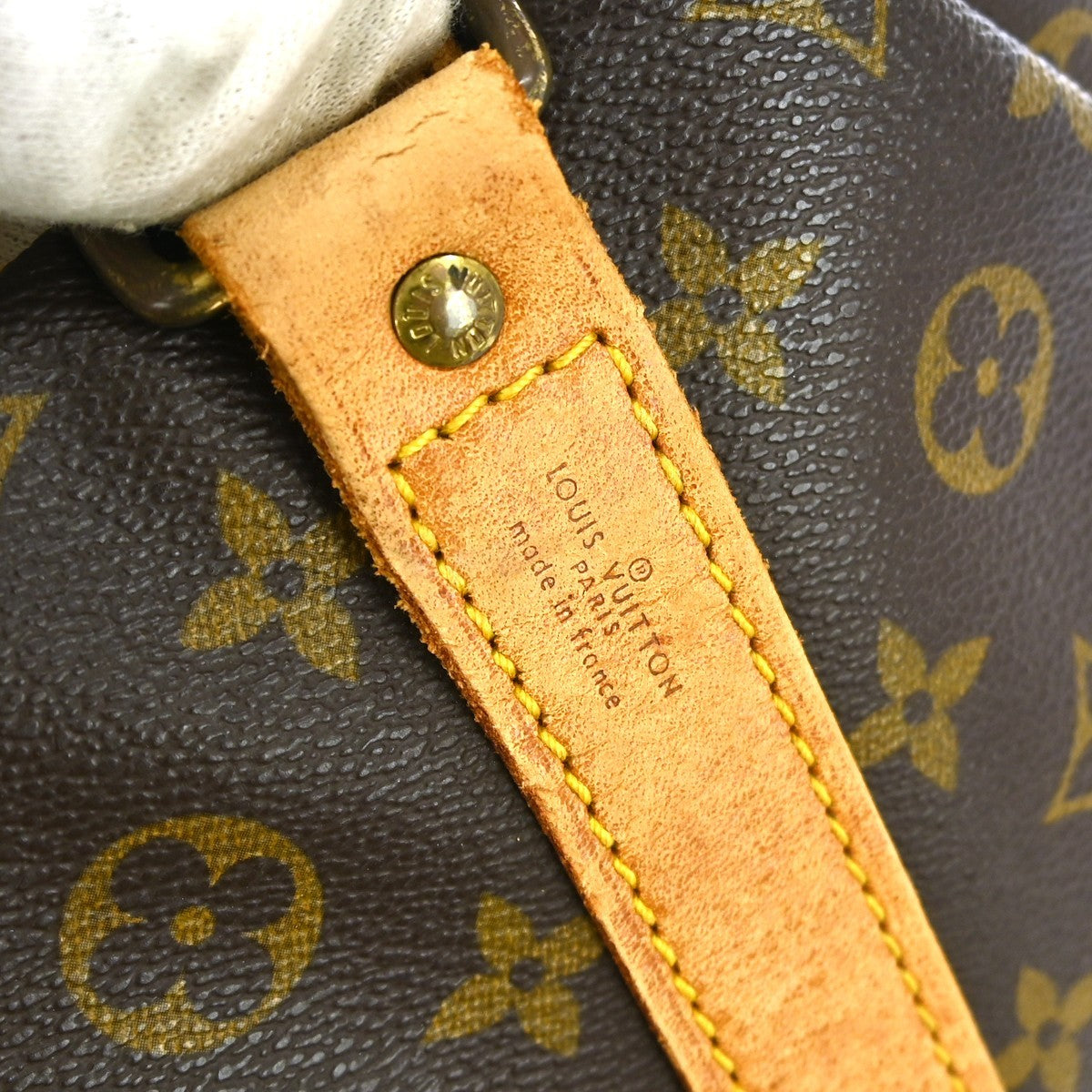 Louis Vuitton Keepall Bandouliere Bag Monogram Canvas, BROWN, CANVAS, Travel bag