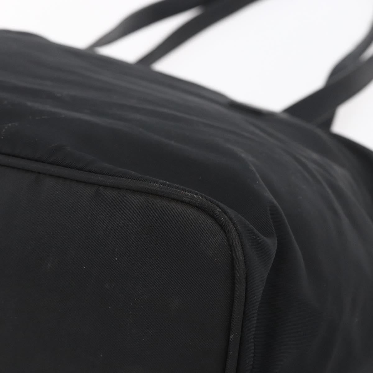 Prada Vintage Zip Tote Tessuto, BLACK, NYLON, Tote bag