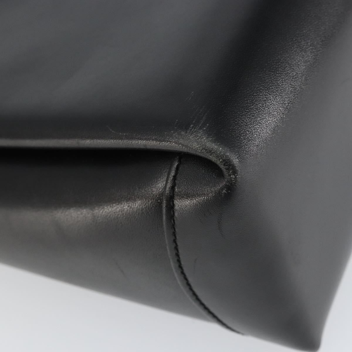 Gucci Vintage Convertible Box Crossbody Bag Leather, BLACK, LEATHER, Handbag