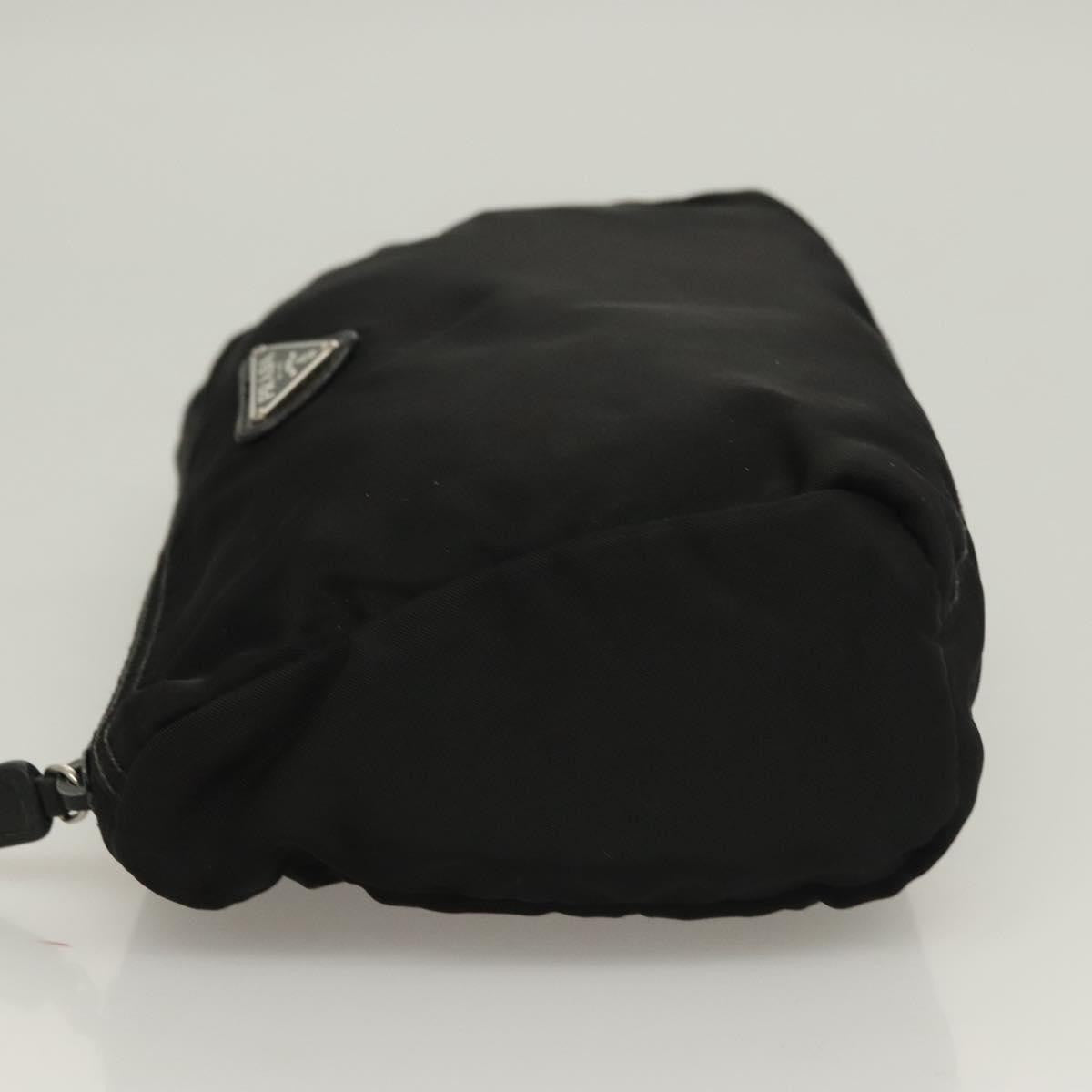 Prada Zip Pouch Tessuto, BLACK, NYLON, Clutche & pouche