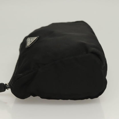 Prada Zip Pouch Tessuto, BLACK, NYLON, Clutche & pouche