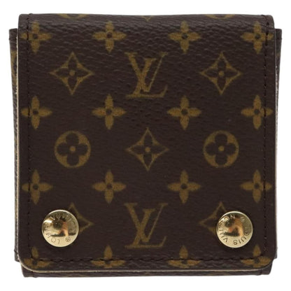 Louis Vuitton CASE JEWELRY BOX Canvas, BROWN, CANVAS, Wallets