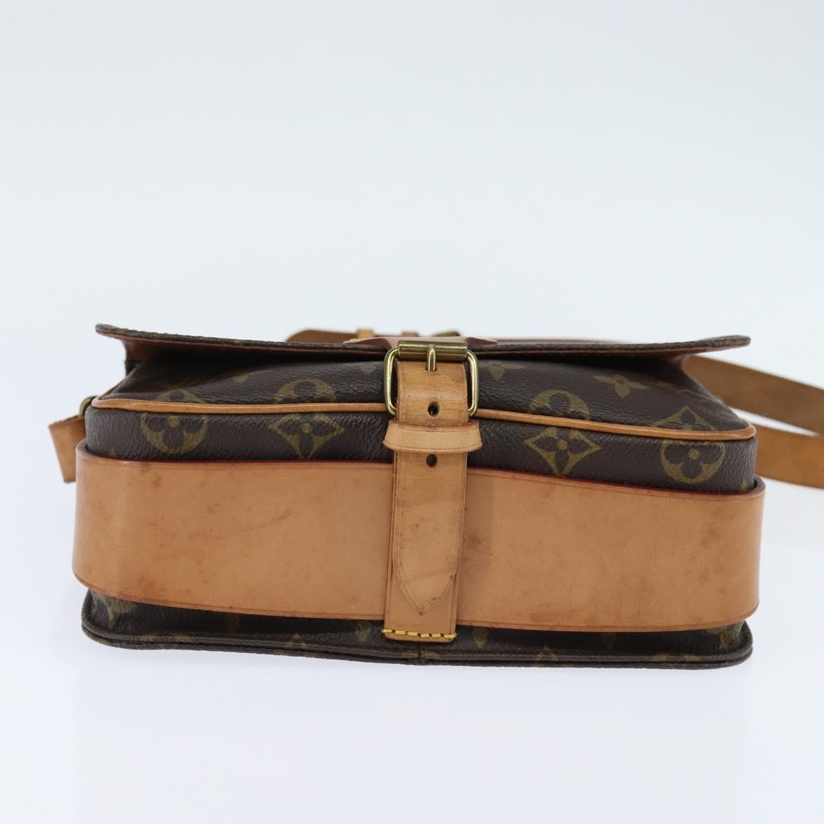 Louis Vuitton Cartouchiere Handbag Monogram Canvas, BROWN, CANVAS, Shoulder bag