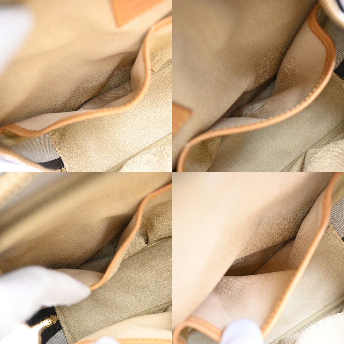 Louis Vuitton Trouville Handbag Monogram Canvas, BROWN, LEATHER, Handbag