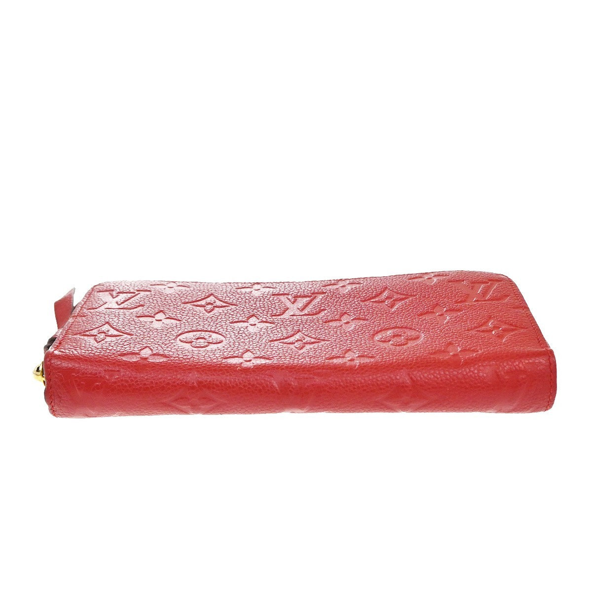Louis Vuitton Zippy Wallet NM Leather Empreinte, RED, LEATHER, Wallets