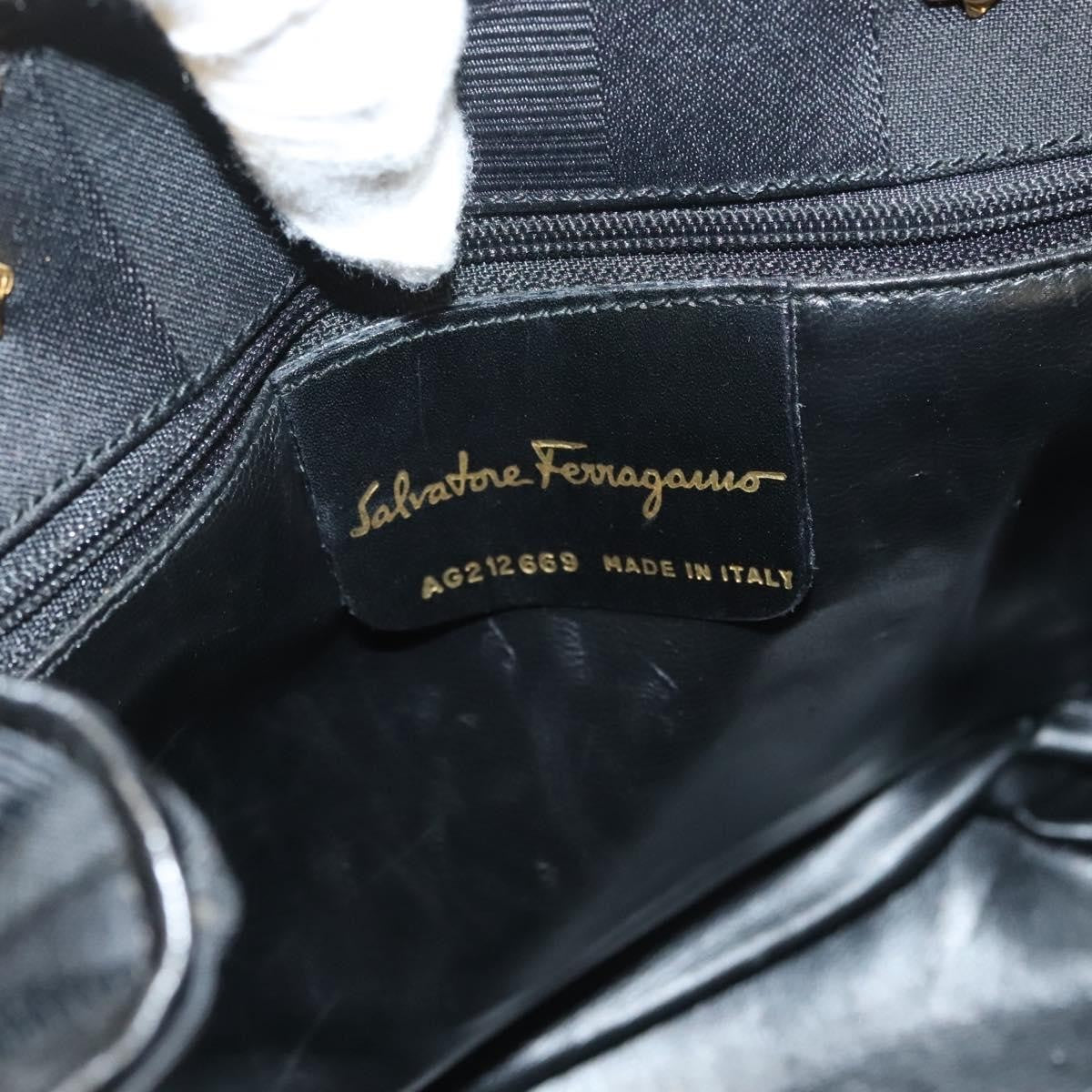Salvatore Ferragamo Vintage Handbag Nylon, BLACK, NYLON, Handbag