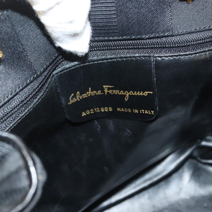 Salvatore Ferragamo Vintage Handbag Nylon, BLACK, NYLON, Handbag