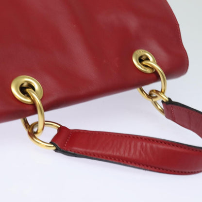 Celine Handbag Leather, RED, LEATHER, Handbag