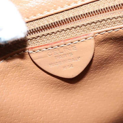 Celine Vintage Macadam Backpack Canvas and Leather, BROWN, CANVAS, Backpack