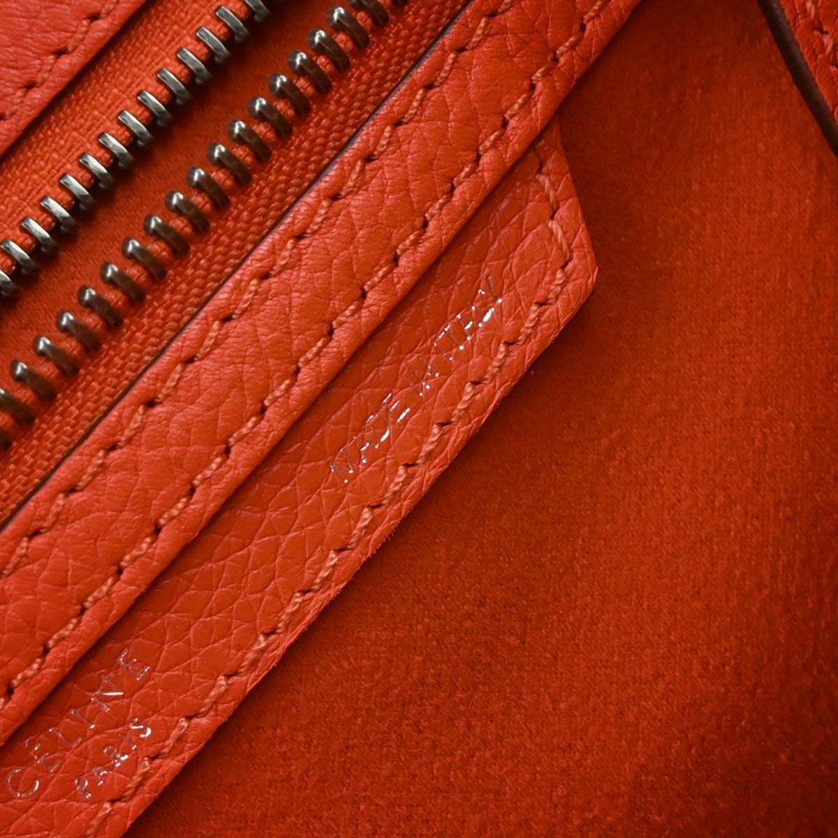 Celine Luggage Bag Smooth Leather, RED, LEATHER, Handbag