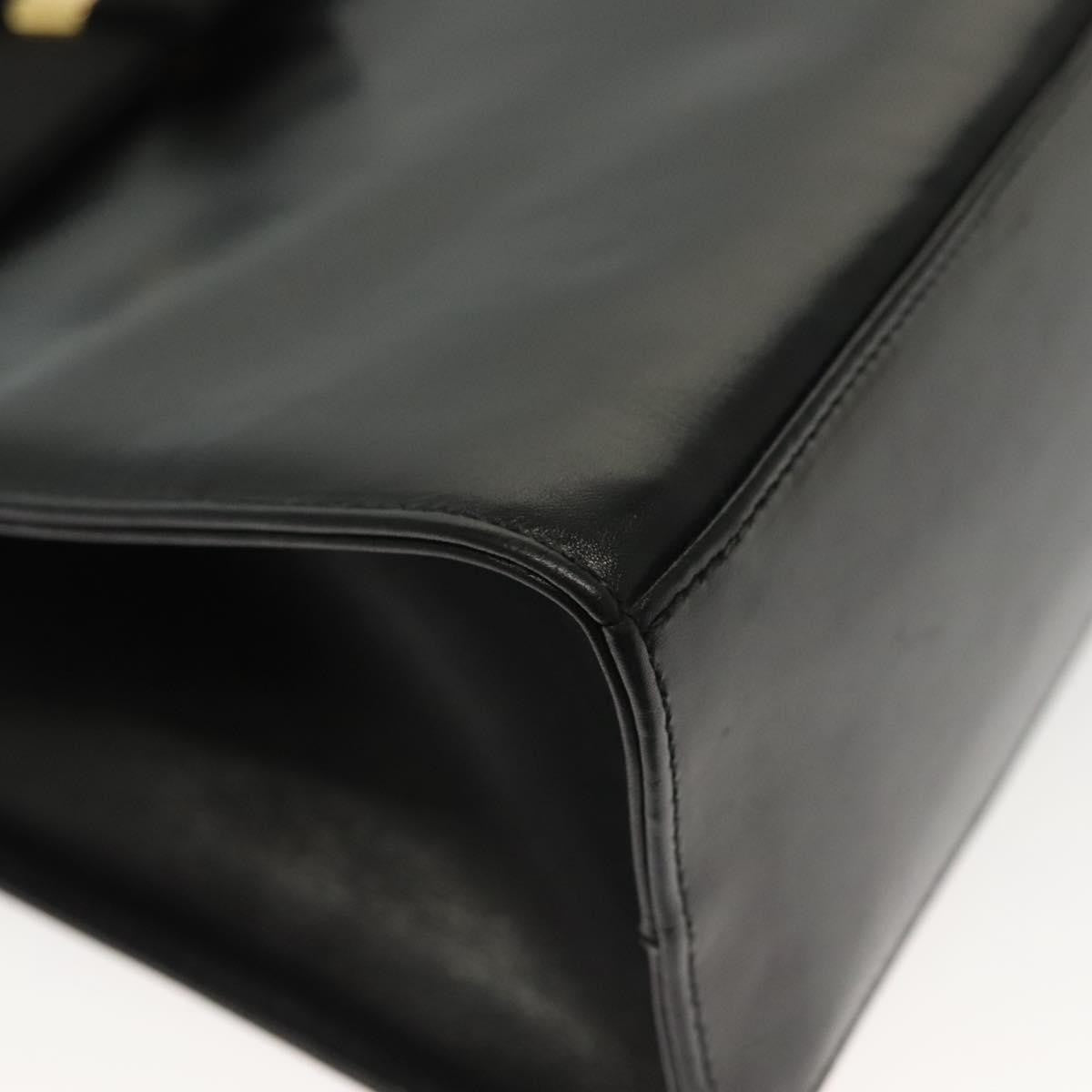 Salvatore Ferragamo Vala Handbag Leather, BLACK, LEATHER, Handbag