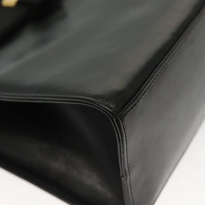 Salvatore Ferragamo Vala Handbag Leather, BLACK, LEATHER, Handbag