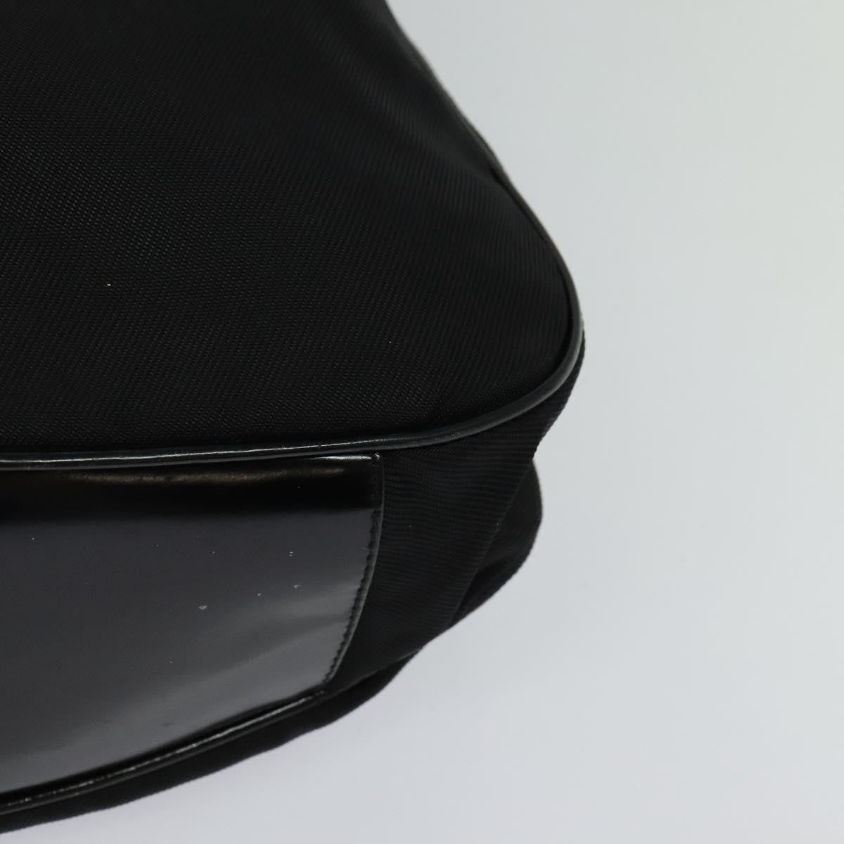 Gucci Vintage Bamboo Shoulder Bag Nylon, BLACK, NYLON, Shoulder bag