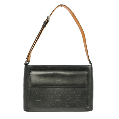 Louis Vuitton Mat Allston Handbag Monogram Vernis, Black, Leather, Shoulder Bag
