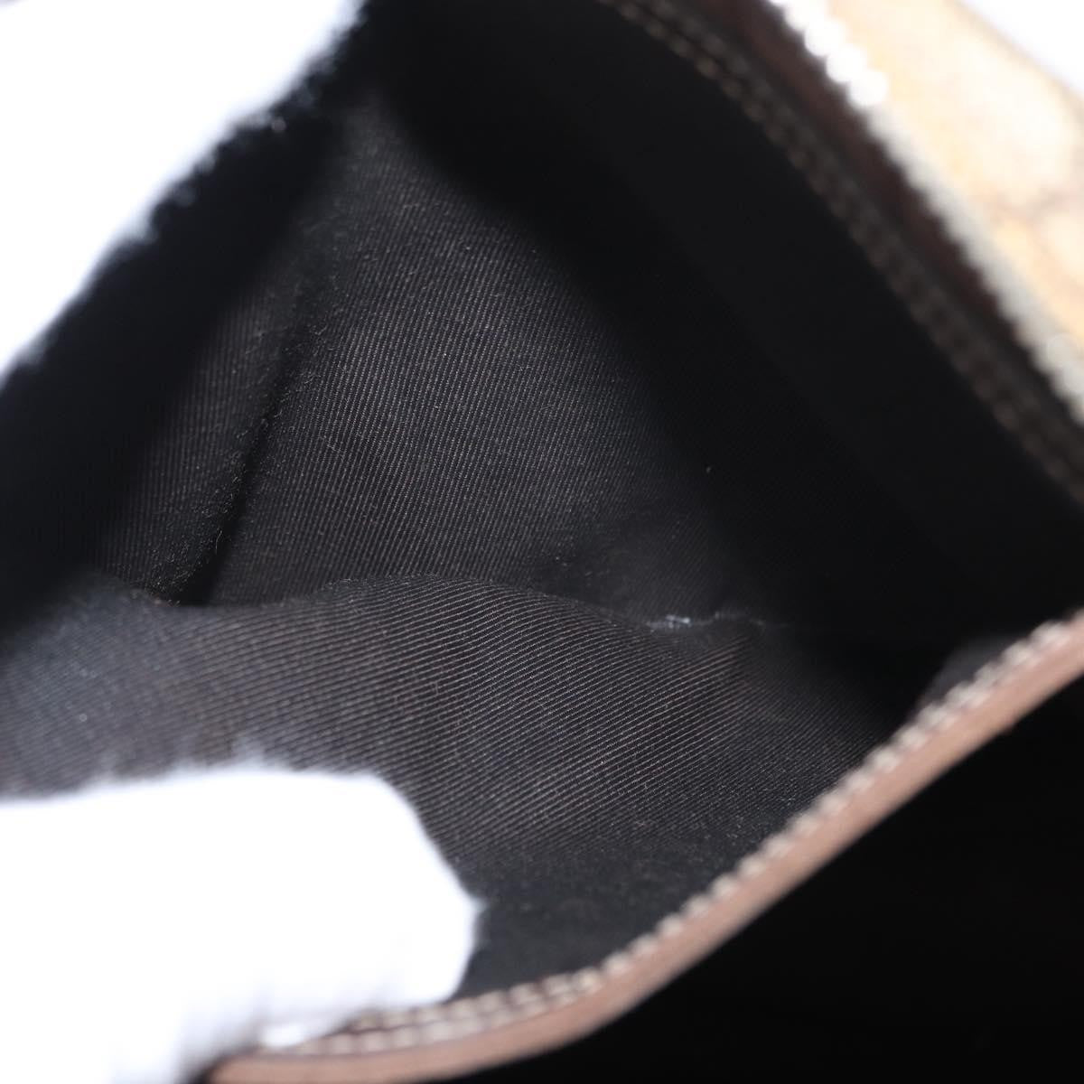 Gucci Front Zip Messenger GG Coated Canvas, BEIGE, CANVAS, Shoulder bag