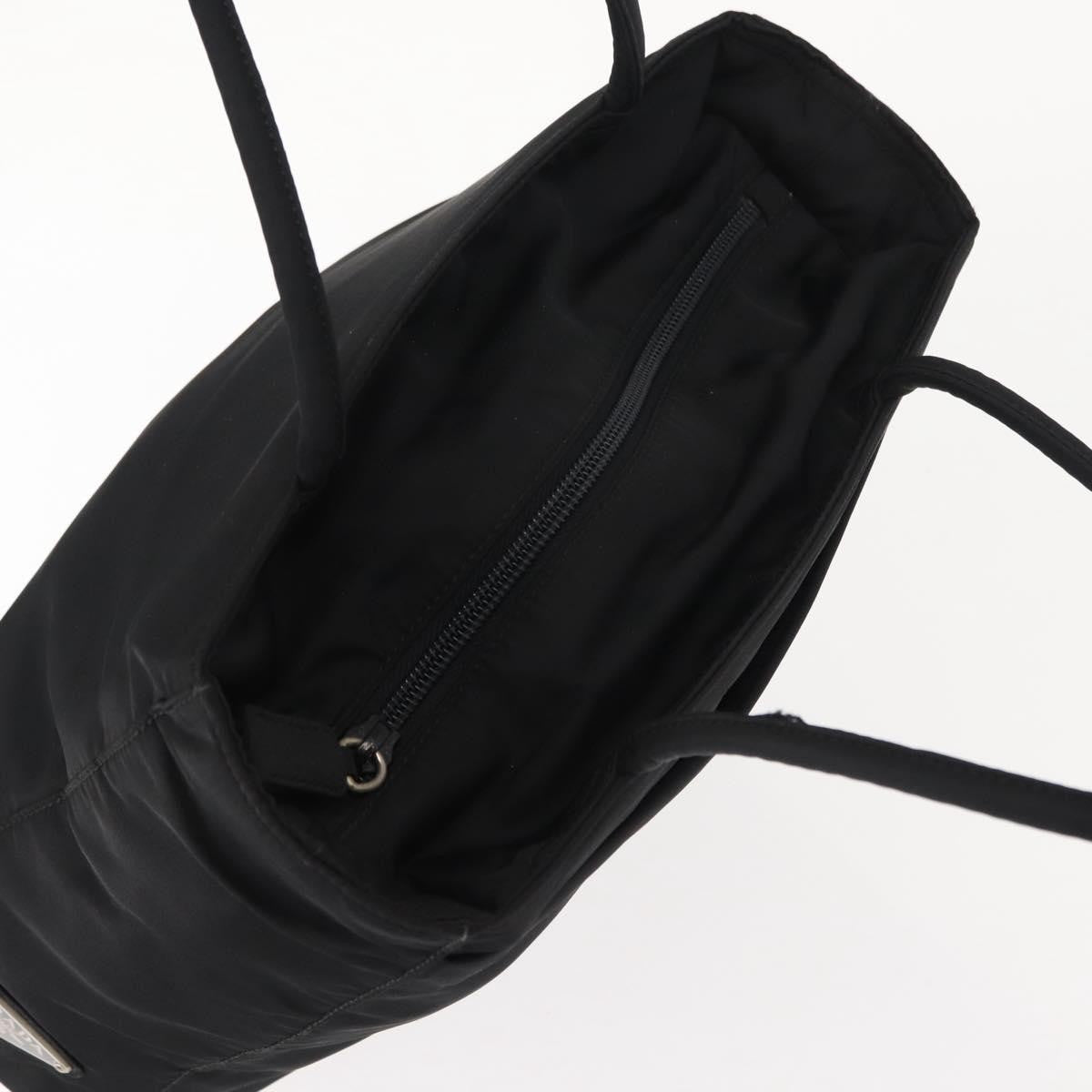 Prada Vintage Zip Tote Tessuto, BLACK, NYLON, Tote bag