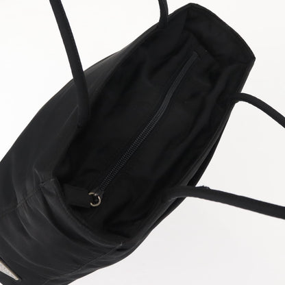 Prada Vintage Zip Tote Tessuto, BLACK, NYLON, Tote bag