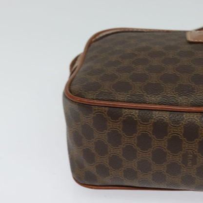 Celine Vintage Macadam Shoulder Bag Canvas, BROWN, PVC, Shoulder bag