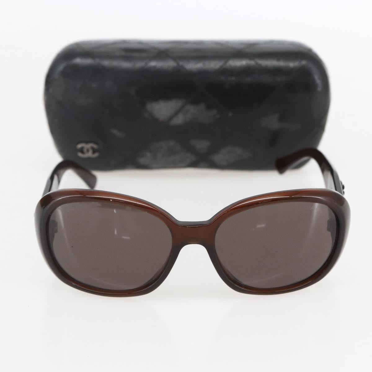 Chanel Camélia sunglasses Plastic, Brown, Plastic, Sunglasses
