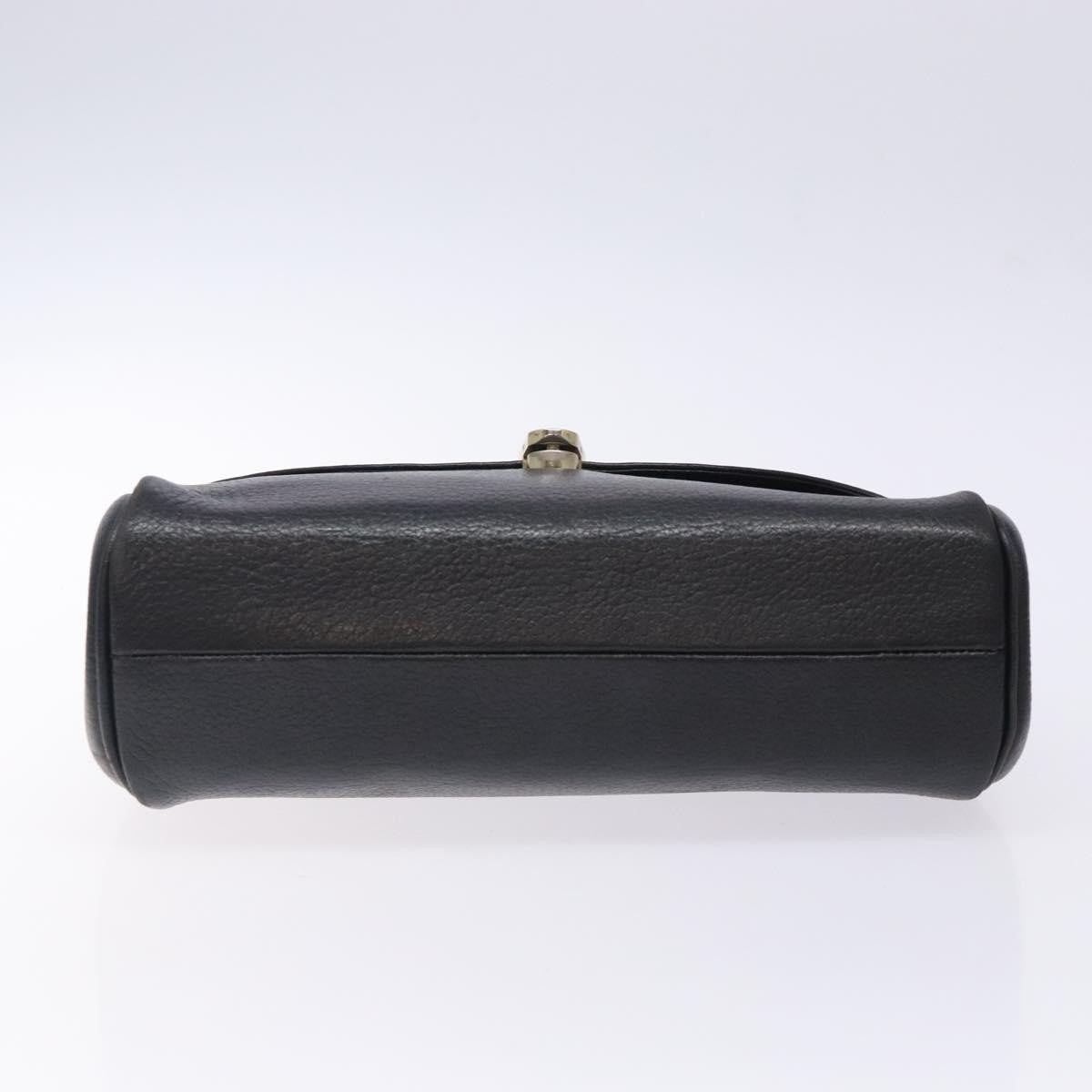 Burberry Vintage Handbag Leather, BLACK, LEATHER, Handbag