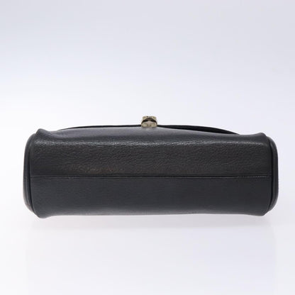 Burberry Vintage Handbag Leather, BLACK, LEATHER, Handbag