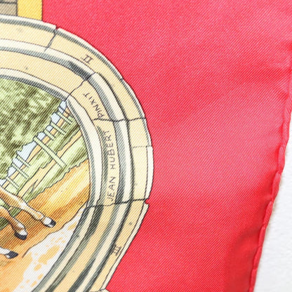 Hermes Carré 90 Silk multicolor, RED, SILK, Scarve & shawl