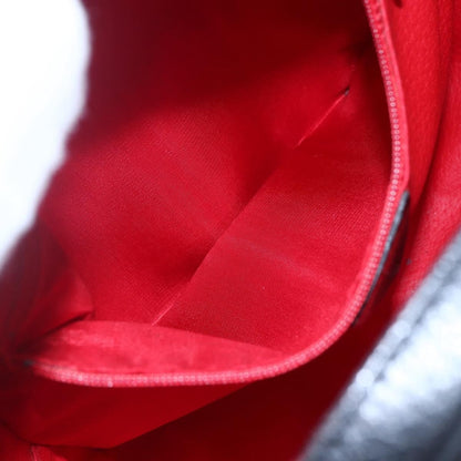 Celine Vintage Triomphe Shoulder Bag Leather, BLACK, LEATHER, Shoulder bag