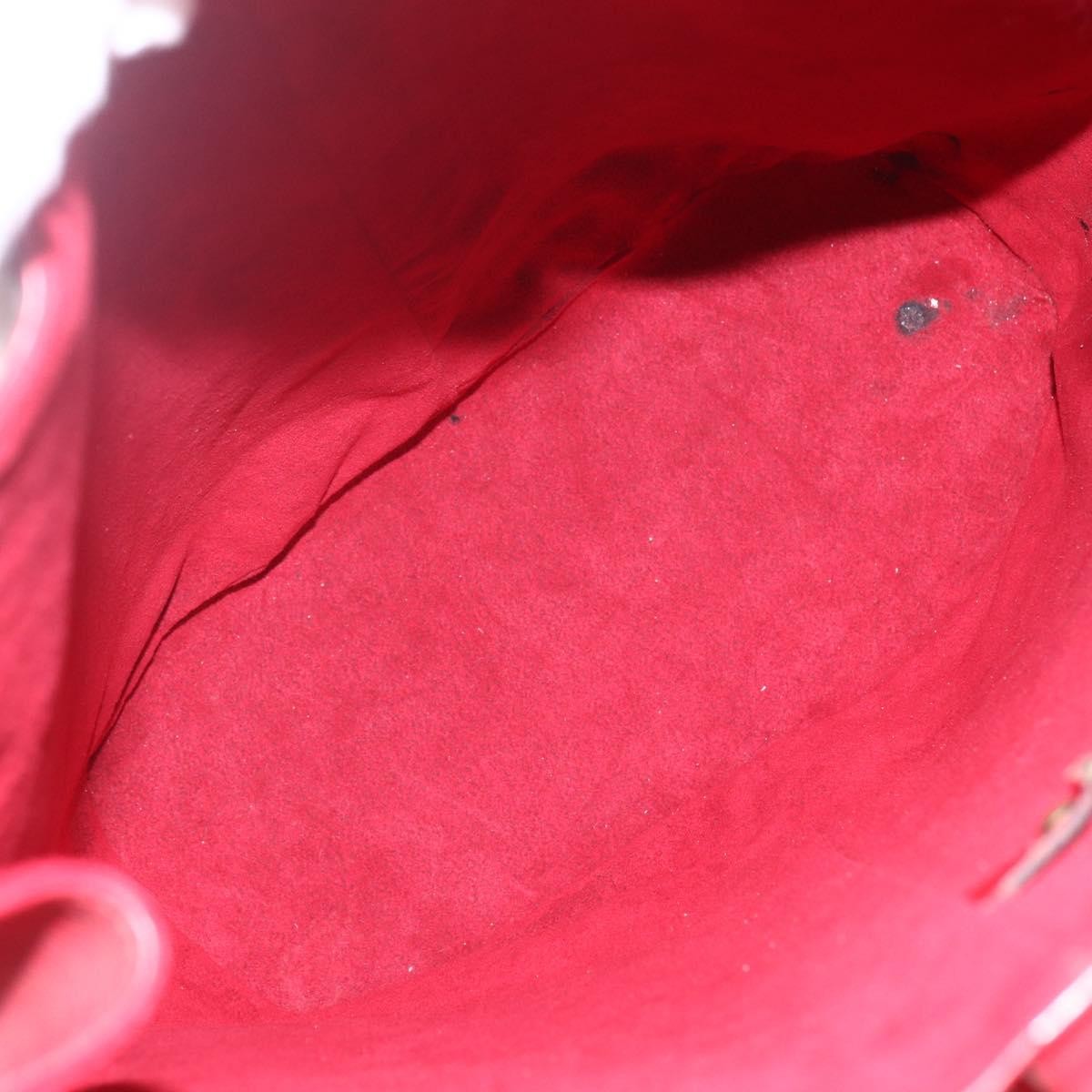 Louis Vuitton Randonnee Backpack Epi Leather, RED, LEATHER, Shoulder bag