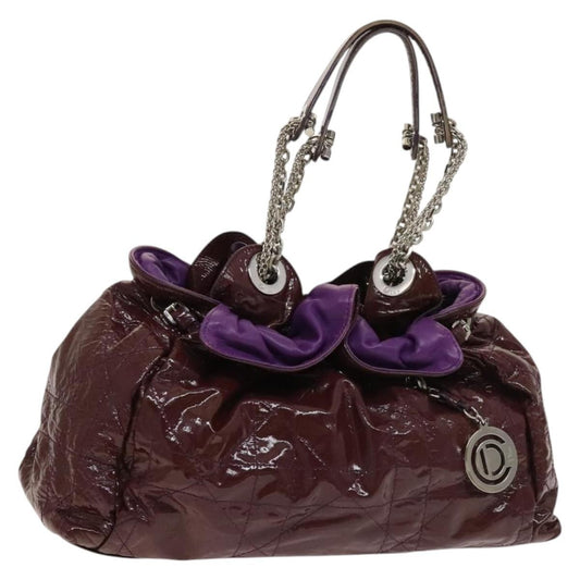 Christian Dior Le Trente Bag Cannage Quilt Patent, PURPLE, PATENT_LEATHER, Shoulder bag
