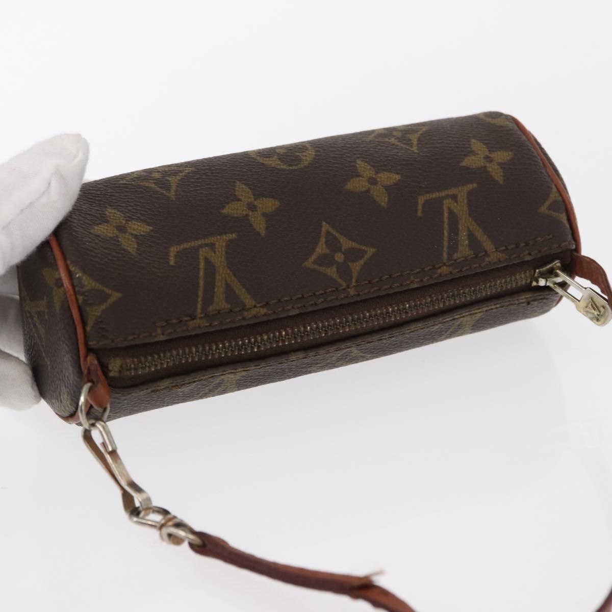 Louis Vuitton Papillon Pochette Monogram Canvas, BROWN, CANVAS, Clutche & pouche