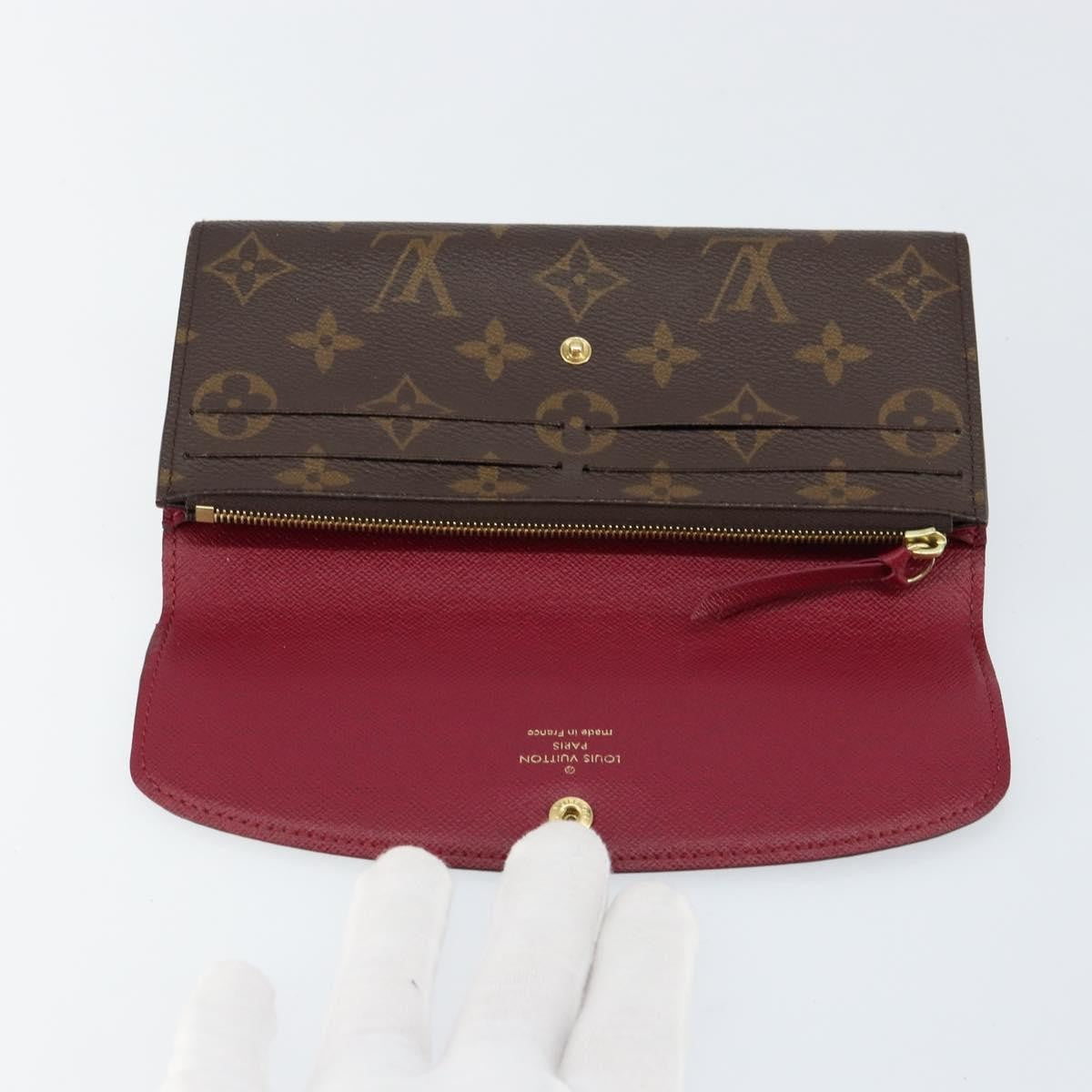 Louis Vuitton Emilie Wallet Monogram Canvas, BROWN, CANVAS, Wallets