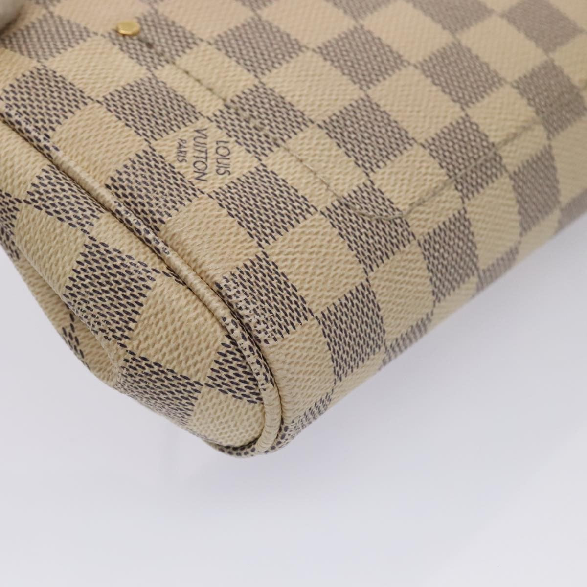 Louis Vuitton Favorite Handbag Damier, WHITE, CANVAS, Handbag