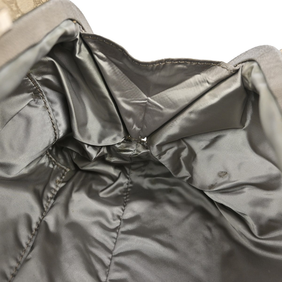 Celine Vintage Macadam Shoulder Bag Canvas, BEIGE, CANVAS, Shoulder bag