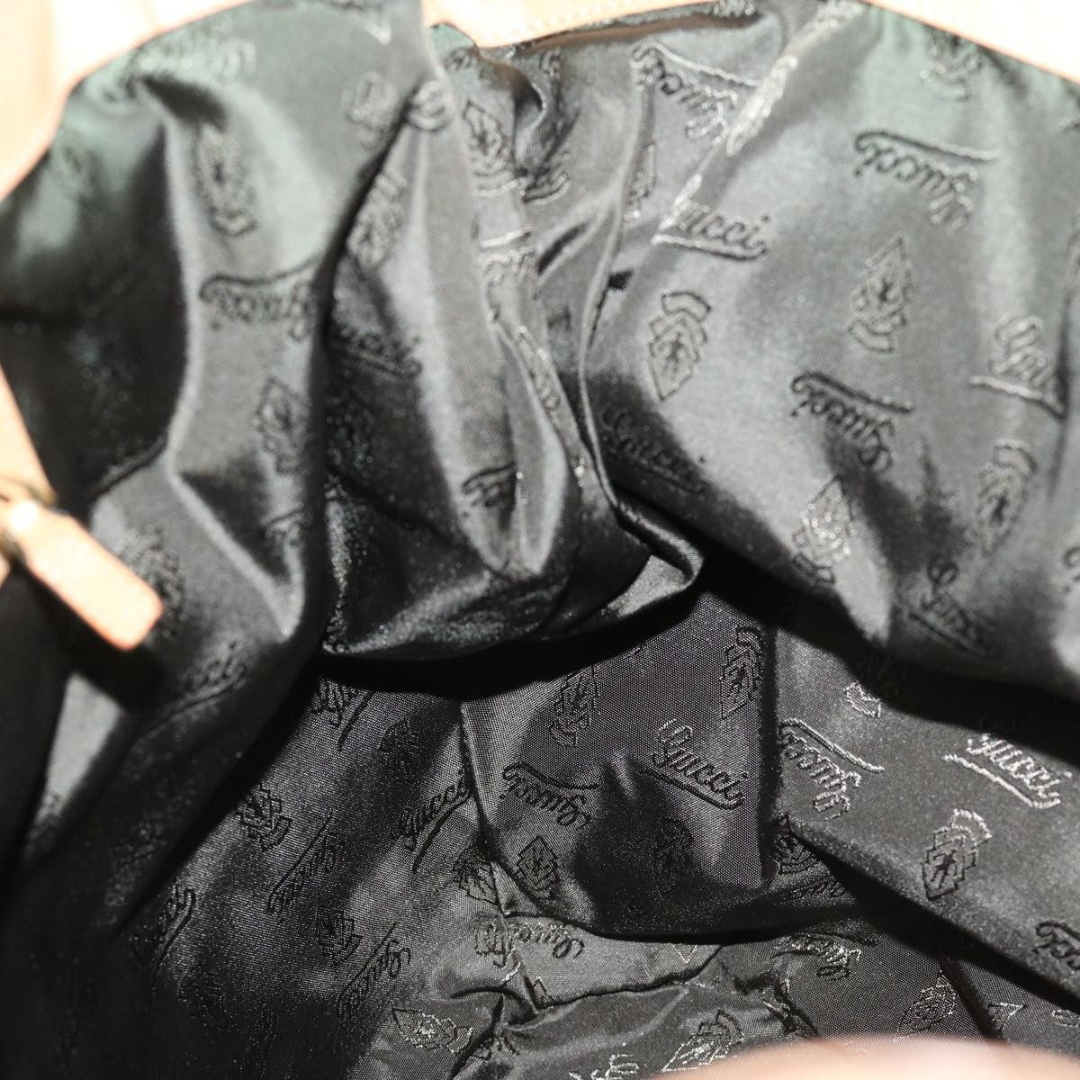 Gucci Vintage Horsebit Shoulder bag Leather, BEIGE, LEATHER, Shoulder bag