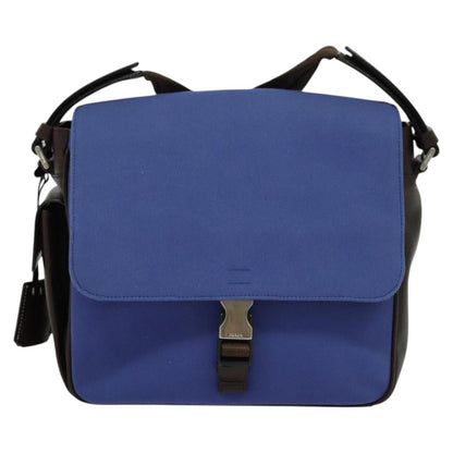 Prada Vintage Shoulder Bag Canvas, BLUE, CANVAS, Shoulder bag