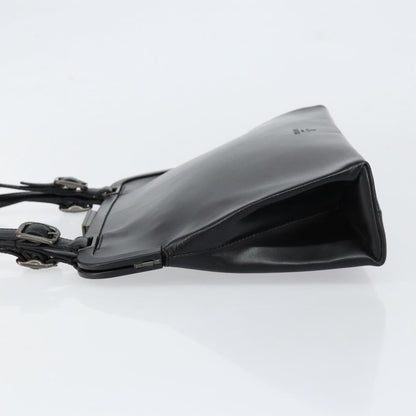 Prada Vintage Handbag Leather, BLACK, LEATHER, Handbag