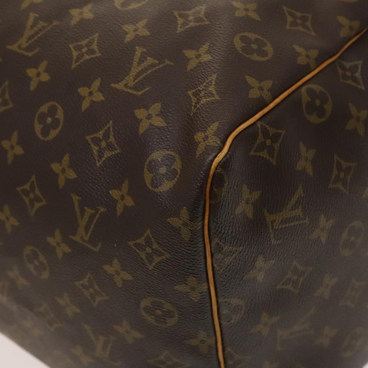 Louis Vuitton Keepall Bag Monogram Canvas, BROWN, CANVAS, Travel bag
