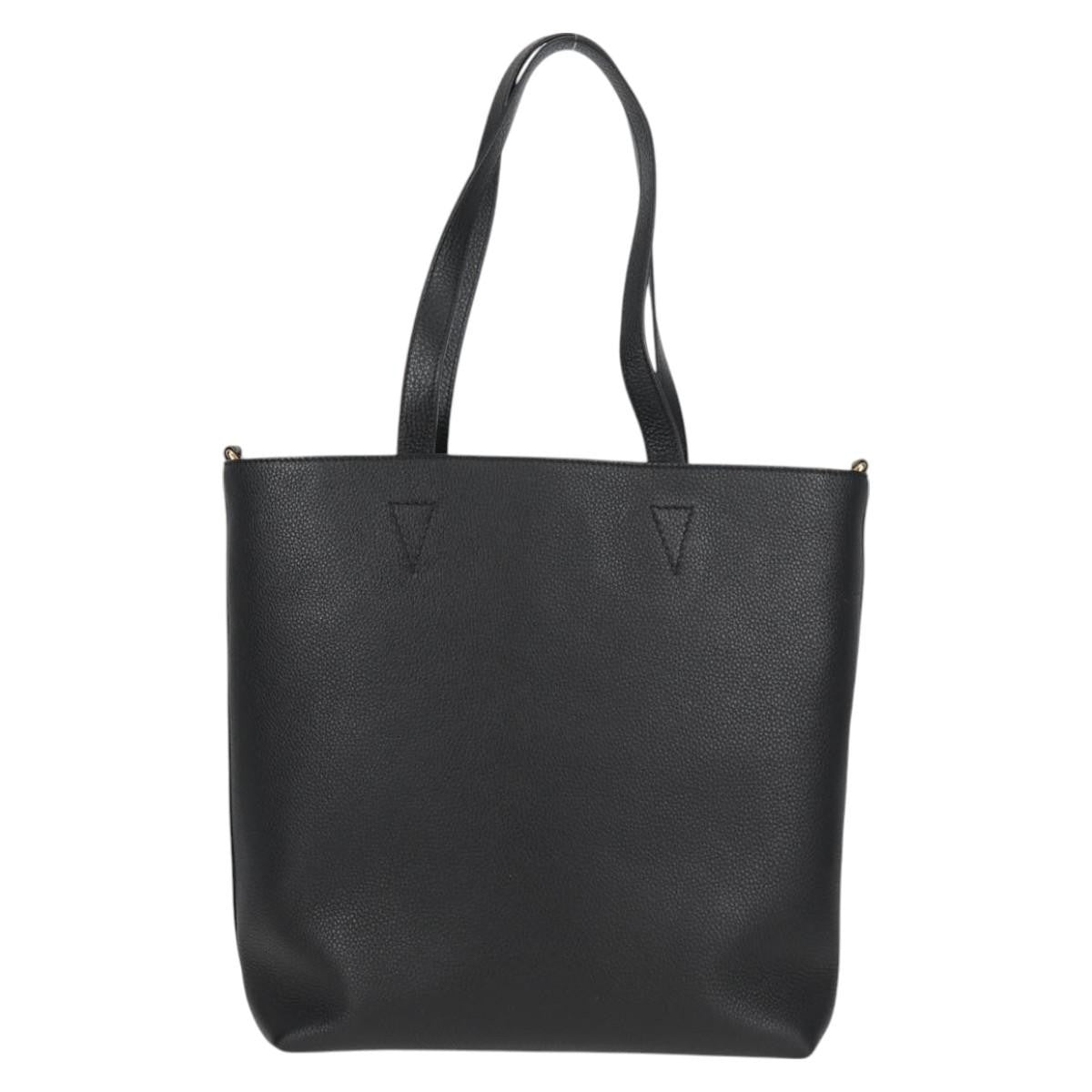 Versace Medusa Tote Leather, BLACK, LEATHER, Tote bag