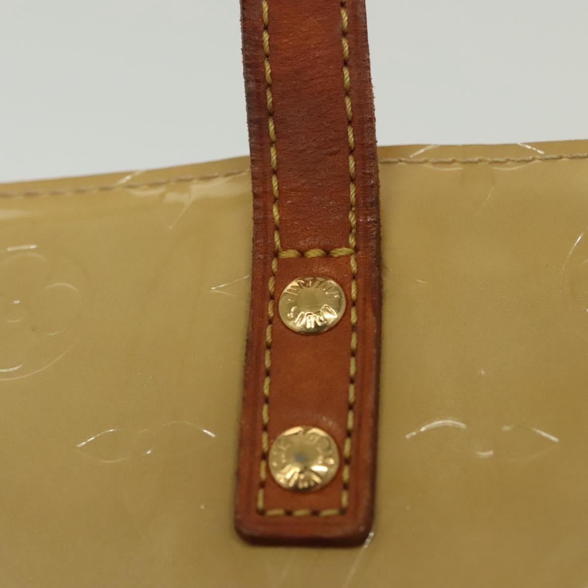 Louis Vuitton Reade Handbag Monogram Vernis, BEIGE, PATENT_LEATHER, Handbag