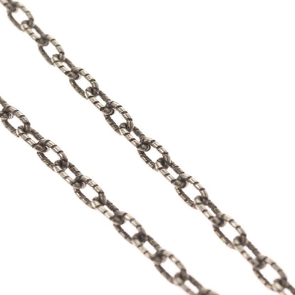 Gucci Engraved Interlocking G Chain Link Pendant Necklace Sterling Silver, SILVER, SILVER, Necklace