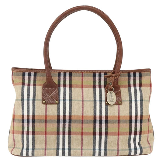 Burberry Nova Check Tote canvas check pattern, BEIGE, CANVAS, Tote bag