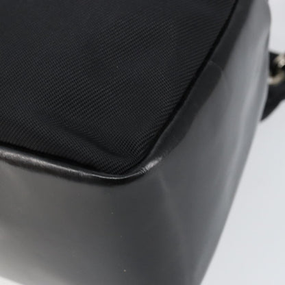 Gucci Vintage Bamboo Handle Bag Leather, BLACK, LEATHER, Handbag