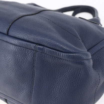 Salvatore Ferragamo Izzie Gancini Embossed Tote Soft Calf, BLUE, LEATHER, Tote bag