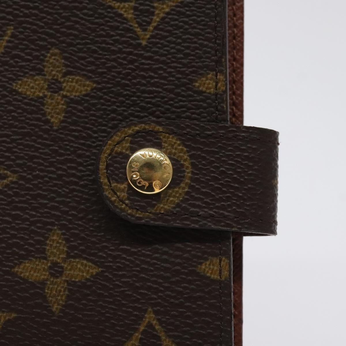 Louis Vuitton Agenda Cover Monogram Canvas, BROWN, CANVAS, Wallets