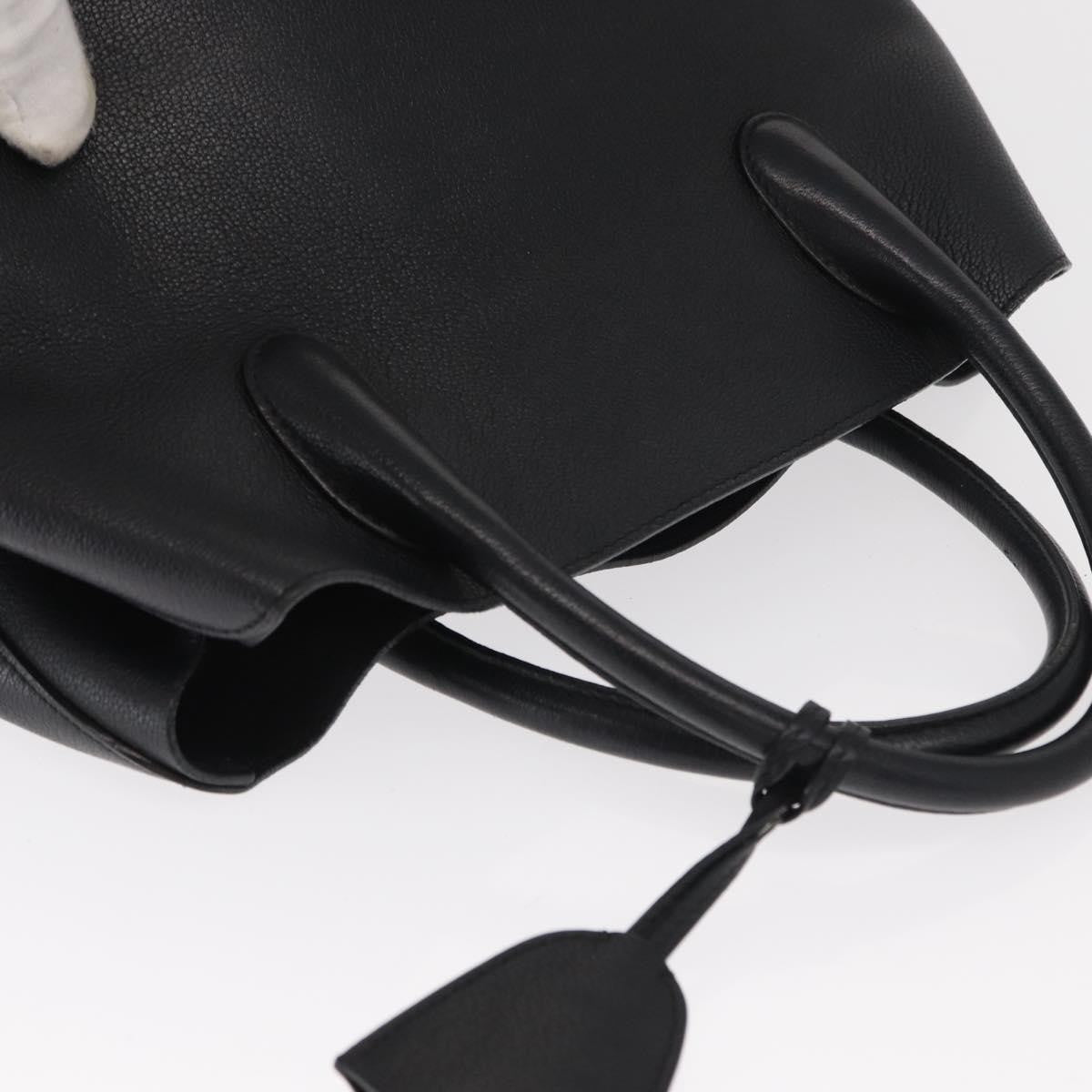 Christian Dior Open Bar Bag Leather, BLACK, LEATHER, Handbag