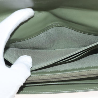 Chanel CC Gusset Classic Flap Wallet Quilted Lambskin, GREEN, LEATHER, Wallets