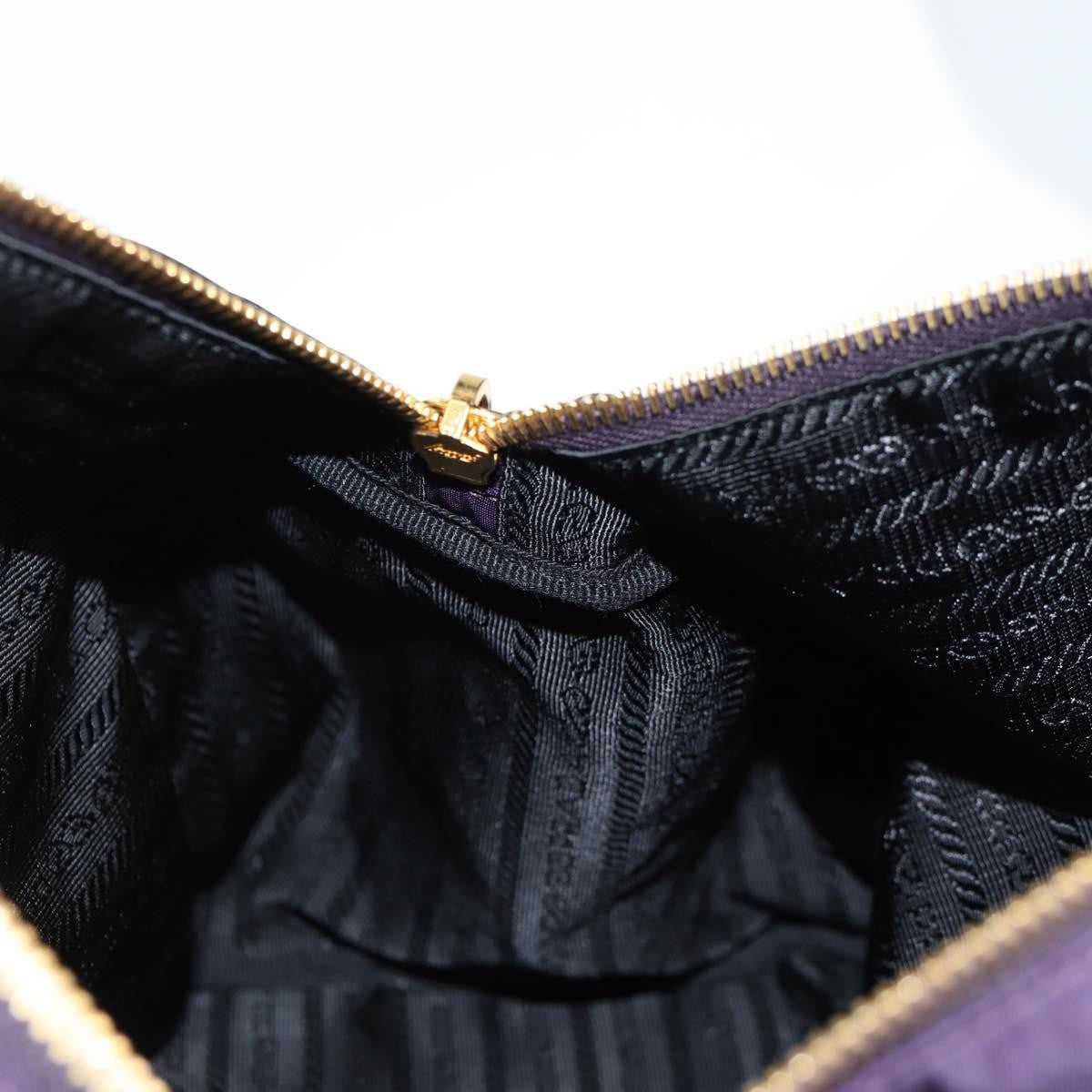 Prada Vintage Boston Bag Nylon, PURPLE, NYLON, Bag