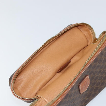 Celine Macadam Vanity Bag Canvas, BROWN, CANVAS, Handbag