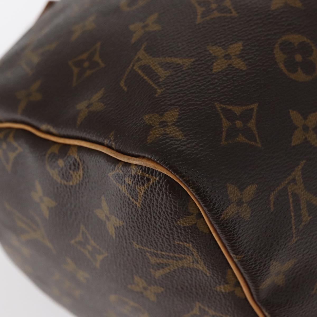 Louis Vuitton Speedy Handbag Monogram Canvas, BROWN, CANVAS, Travel bag